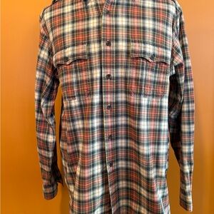 Polo Ralph Lauren Cream and Red Tartan Sport Shirt